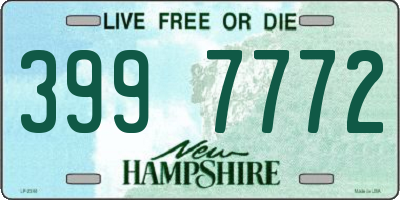 NH license plate 3997772