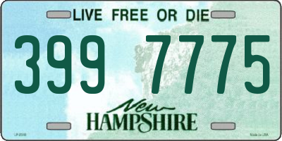 NH license plate 3997775