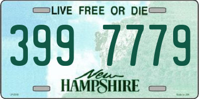 NH license plate 3997779