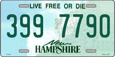 NH license plate 3997790