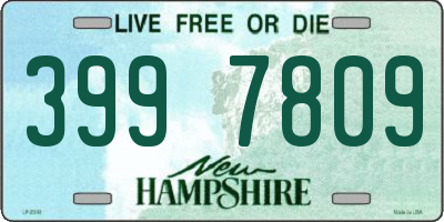 NH license plate 3997809