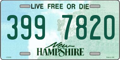 NH license plate 3997820