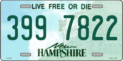 NH license plate 3997822