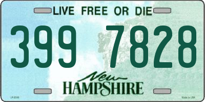 NH license plate 3997828