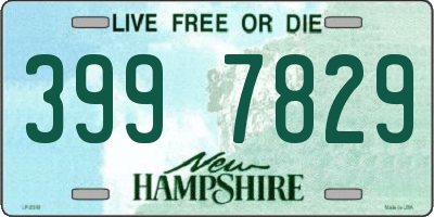 NH license plate 3997829