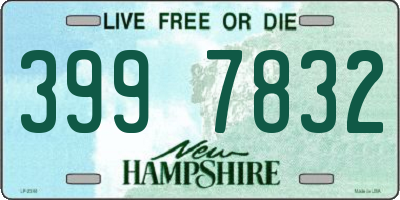 NH license plate 3997832