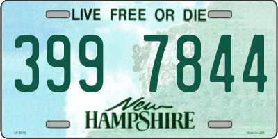 NH license plate 3997844