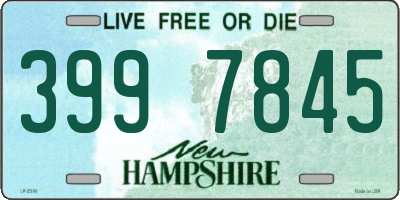 NH license plate 3997845