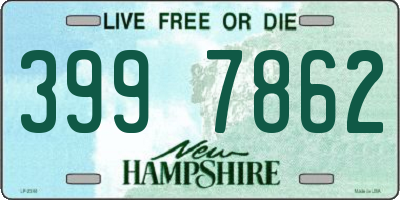 NH license plate 3997862