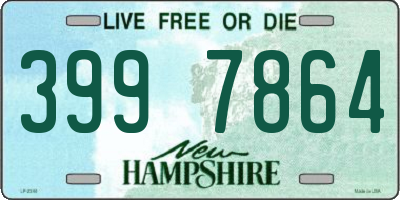 NH license plate 3997864