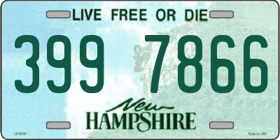 NH license plate 3997866