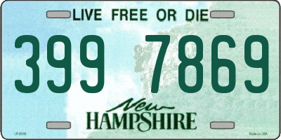 NH license plate 3997869