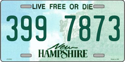 NH license plate 3997873