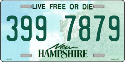 NH license plate 3997879