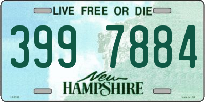 NH license plate 3997884