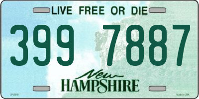 NH license plate 3997887