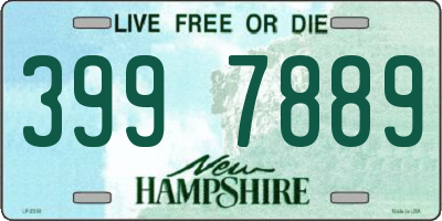 NH license plate 3997889