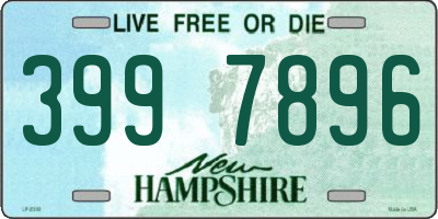 NH license plate 3997896