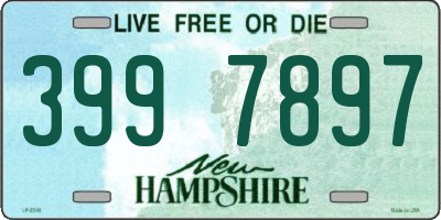 NH license plate 3997897