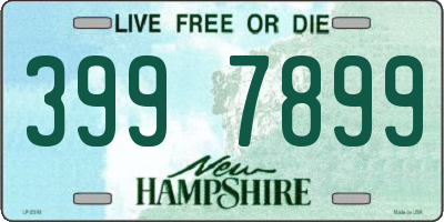 NH license plate 3997899