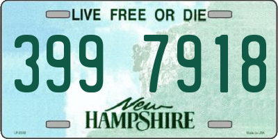NH license plate 3997918