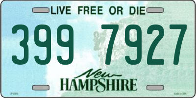 NH license plate 3997927