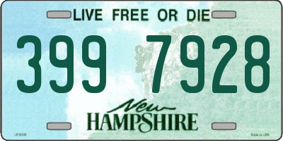 NH license plate 3997928