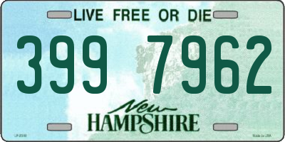 NH license plate 3997962