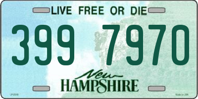 NH license plate 3997970