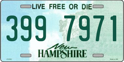 NH license plate 3997971