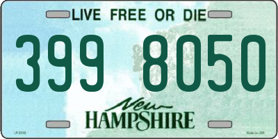 NH license plate 3998050