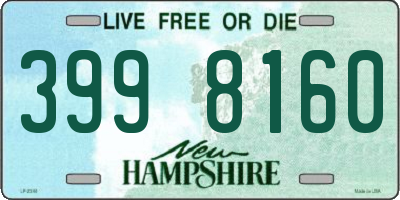 NH license plate 3998160