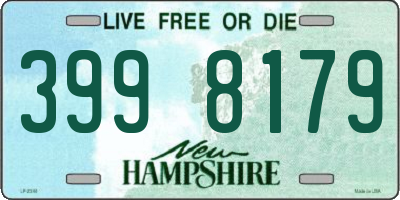 NH license plate 3998179