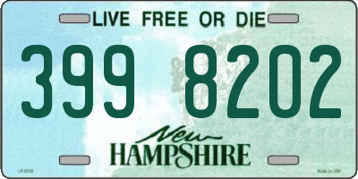 NH license plate 3998202