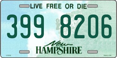 NH license plate 3998206