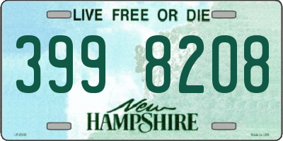 NH license plate 3998208