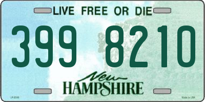 NH license plate 3998210