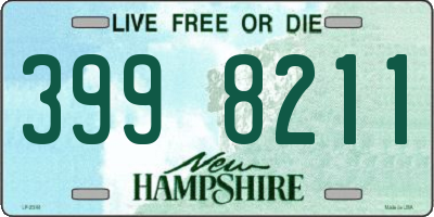 NH license plate 3998211