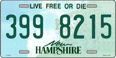 NH license plate 3998215