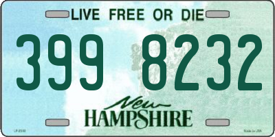 NH license plate 3998232