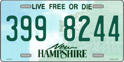 NH license plate 3998244