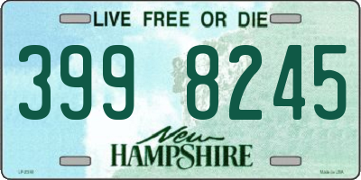 NH license plate 3998245