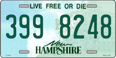 NH license plate 3998248