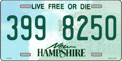 NH license plate 3998250