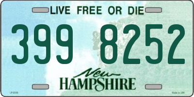 NH license plate 3998252