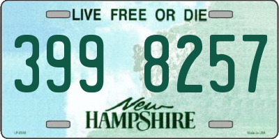 NH license plate 3998257