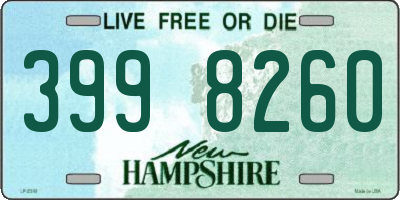 NH license plate 3998260