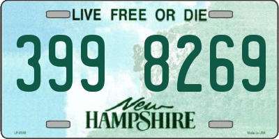 NH license plate 3998269