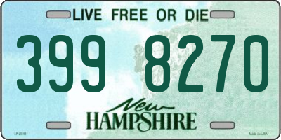 NH license plate 3998270