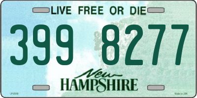 NH license plate 3998277